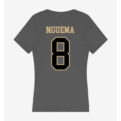 Wake Forest - NCAA Men's Soccer : David Nguema - Women's V-Neck T-Shirt-1