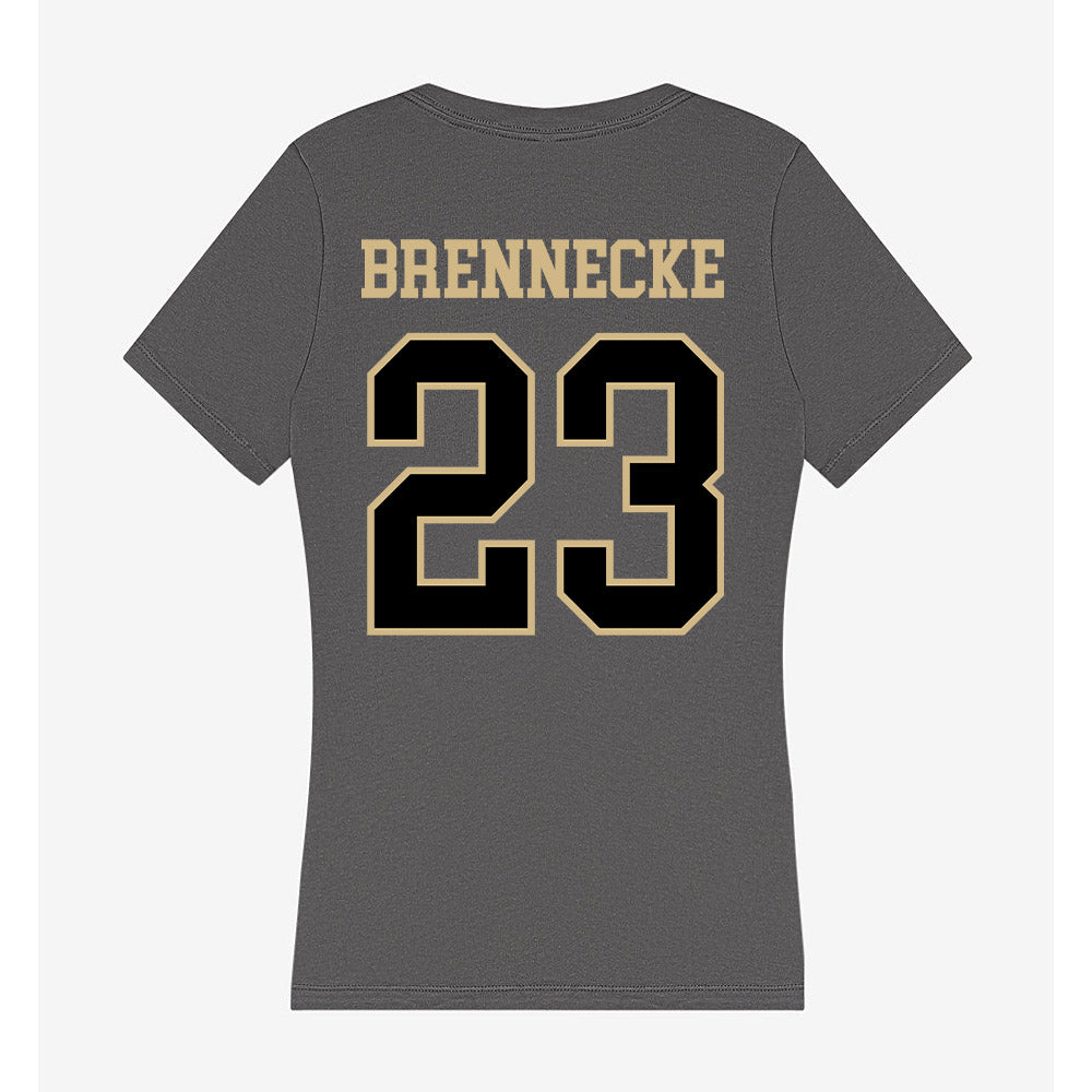 Wake Forest - NCAA Baseball : Ryan Brennecke - Women's V-Neck T-Shirt-1