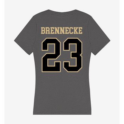 Wake Forest - NCAA Baseball : Ryan Brennecke - Women's V-Neck T-Shirt-1