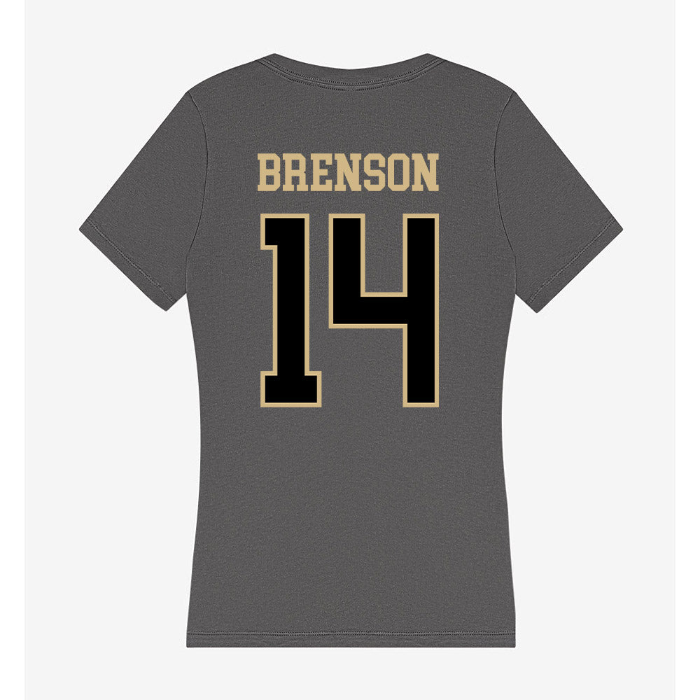 Wake Forest - NCAA Football : Chevalier Brenson - Women's V-Neck T-Shirt-1
