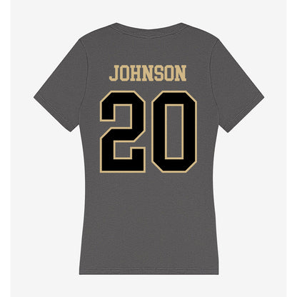 Wake Forest - NCAA Women's Soccer : Hannah Johnson - Women's V-Neck T-Shirt-1