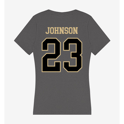 Wake Forest - NCAA Football : Braylon Johnson - Women's V-Neck T-Shirt-1
