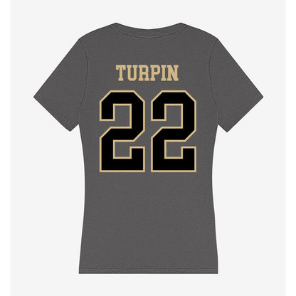 Wake Forest - NCAA Football : Myles Turpin - Women's V-Neck T-Shirt-1