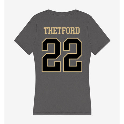 Wake Forest - NCAA Women's Field Hockey : Rachel Thetford - Women's V-Neck T-Shirt-1