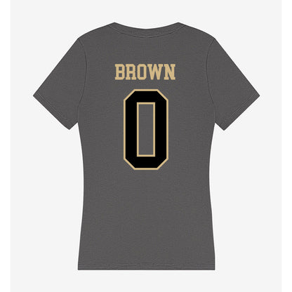 Wake Forest - NCAA Women's Basketball : Milan Brown - Women's V-Neck T-Shirt-1