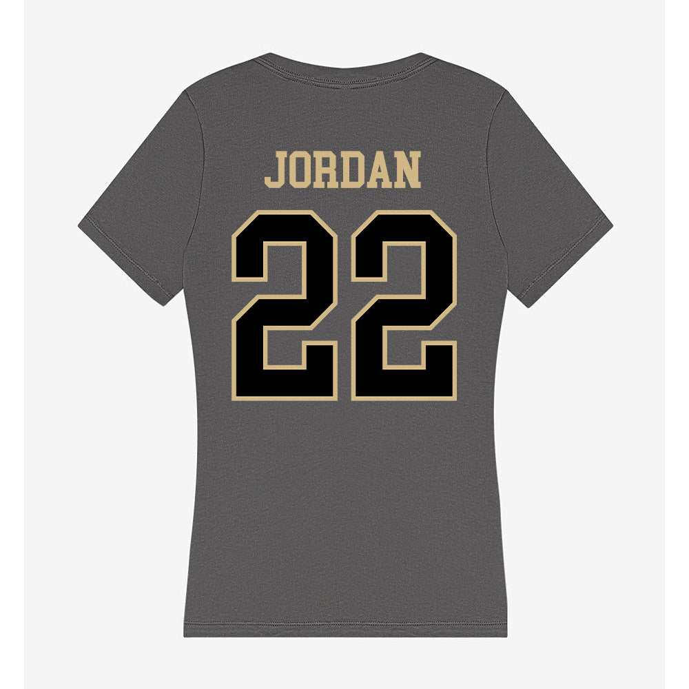 Wake Forest - NCAA Women's Basketball : Madisyn Jordan - Women's V-Neck T-Shirt-1