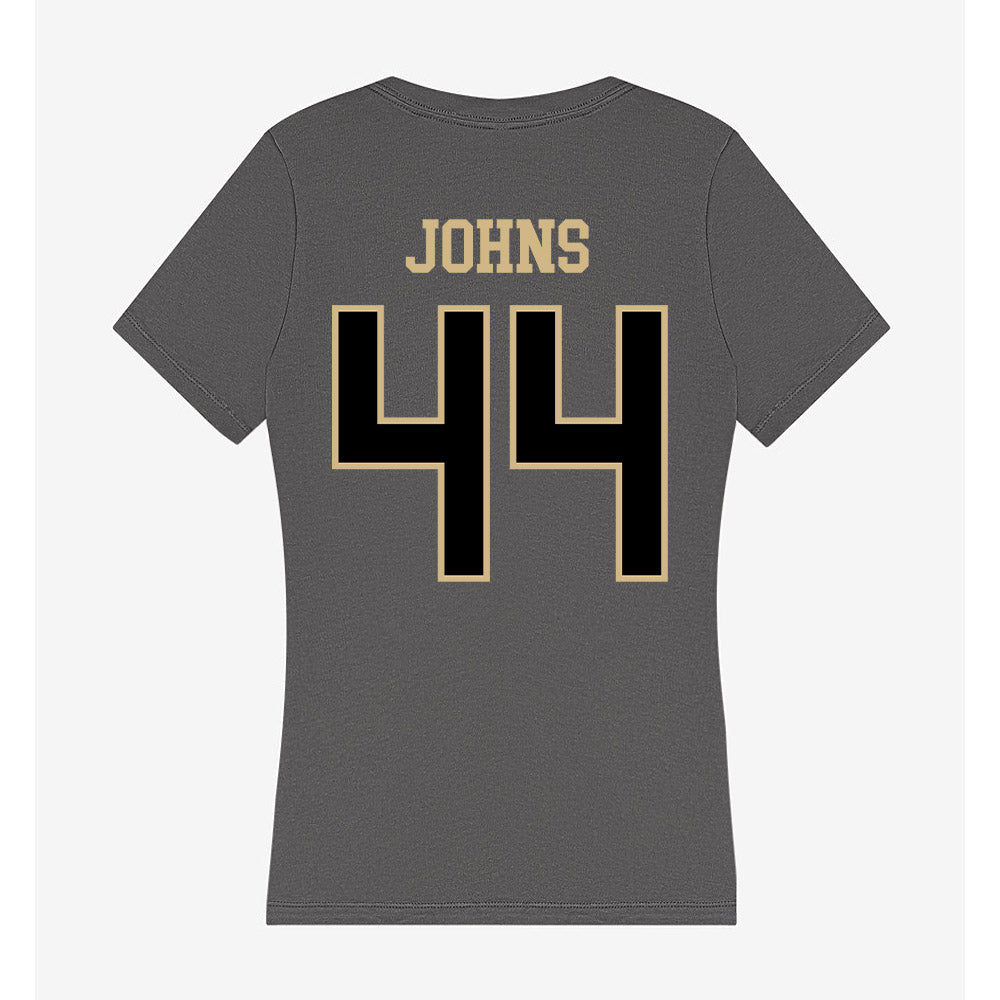Wake Forest - NCAA Women's Basketball : Emily Johns - Women's V-Neck T-Shirt-1