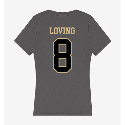Wake Forest - NCAA Football : Jayden Loving - Women's V-Neck T-Shirt-1