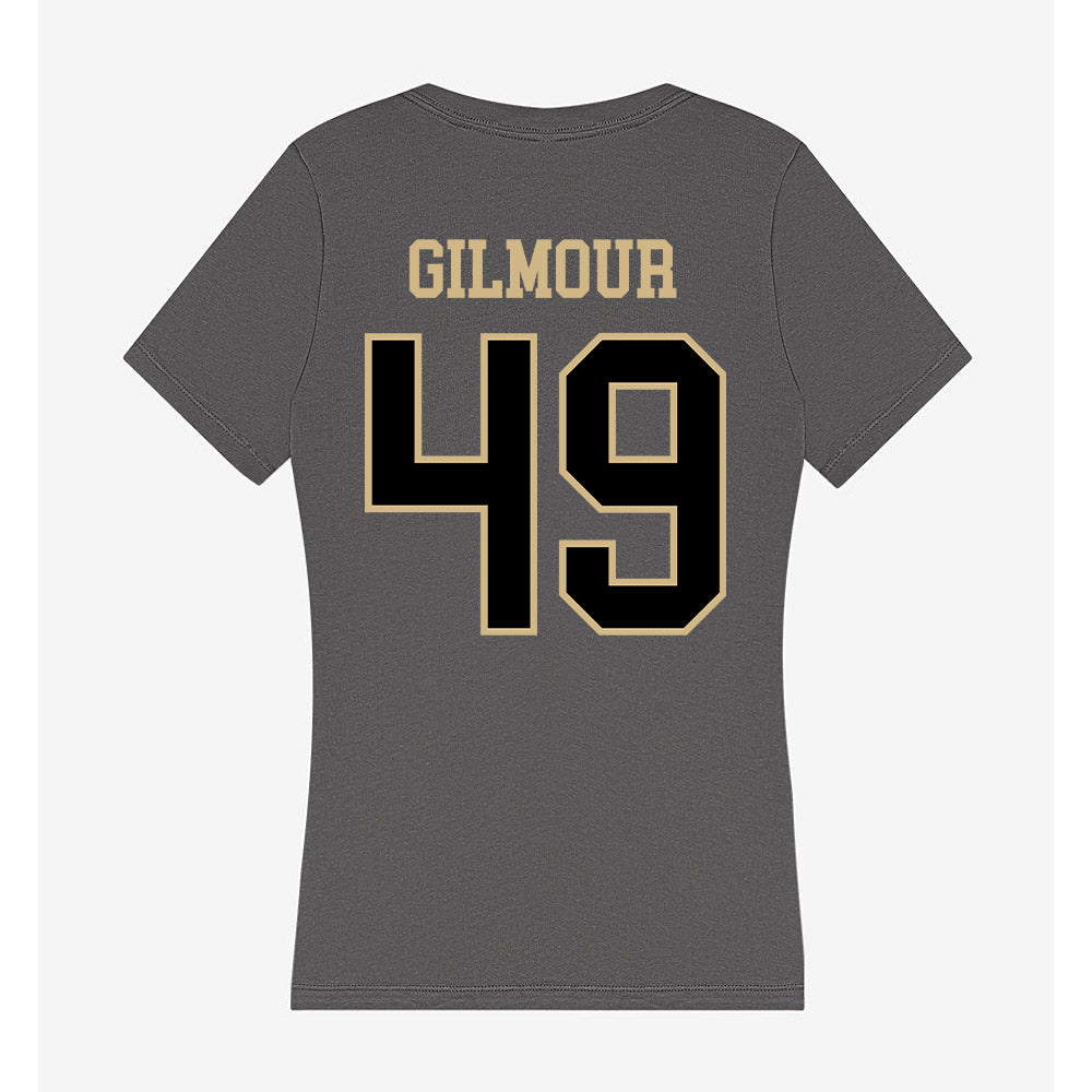 Wake Forest - NCAA Football : Eli Gilmour - Women's V-Neck T-Shirt-1