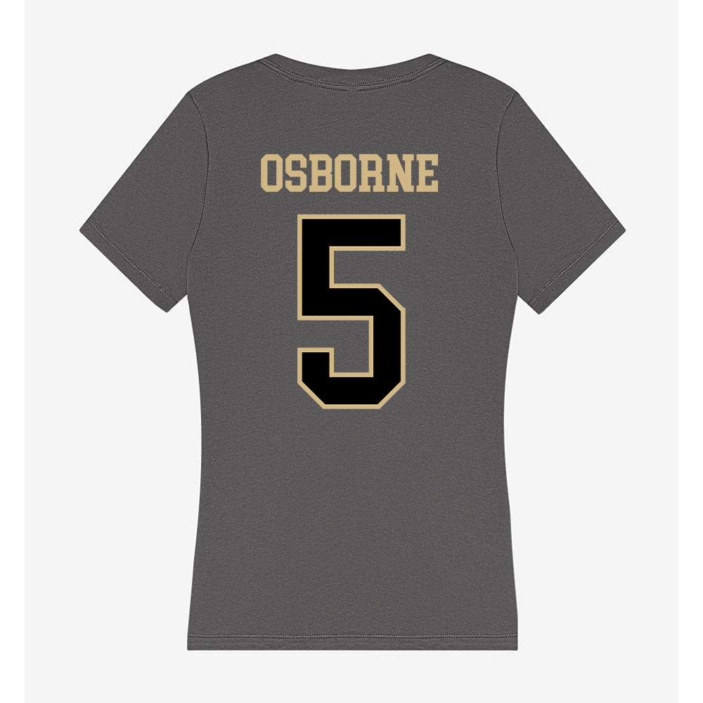 Wake Forest - NCAA Women's Soccer : MJ Osborne - Women's V-Neck T-Shirt-1