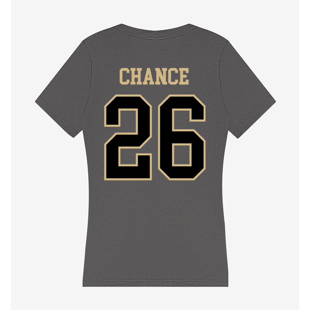 Wake Forest - NCAA Women's Soccer : Taryn Chance - Women's V-Neck T-Shirt-1