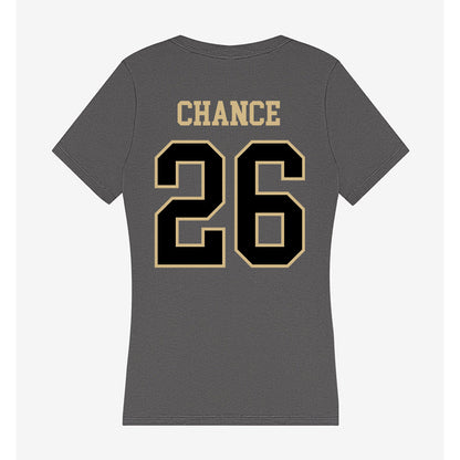 Wake Forest - NCAA Women's Soccer : Taryn Chance - Women's V-Neck T-Shirt-1