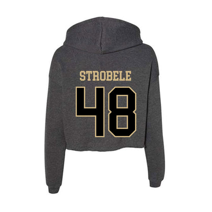 Wake Forest - NCAA Football : Wesley Strobele - Women's Crop Fleece Hoodie-1