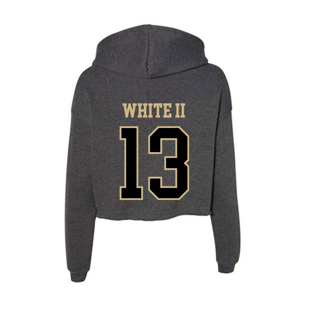 Wake Forest - NCAA Men's Soccer : Jeffrey White II - Women's Crop Fleece Hoodie-1
