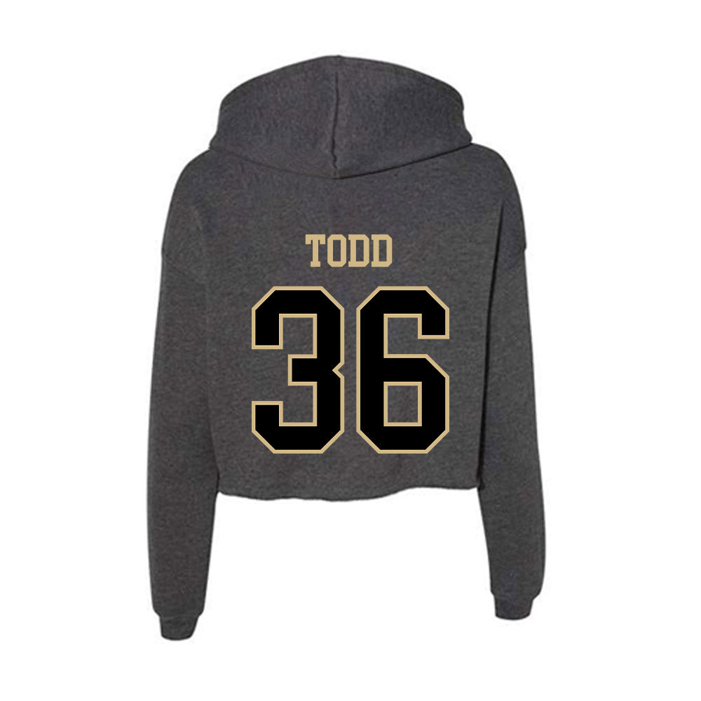 Wake Forest - NCAA Women's Field Hockey : Ellie Todd - Women's Crop Fleece Hoodie-1