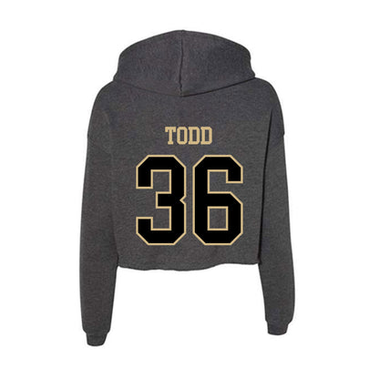 Wake Forest - NCAA Women's Field Hockey : Ellie Todd - Women's Crop Fleece Hoodie-1