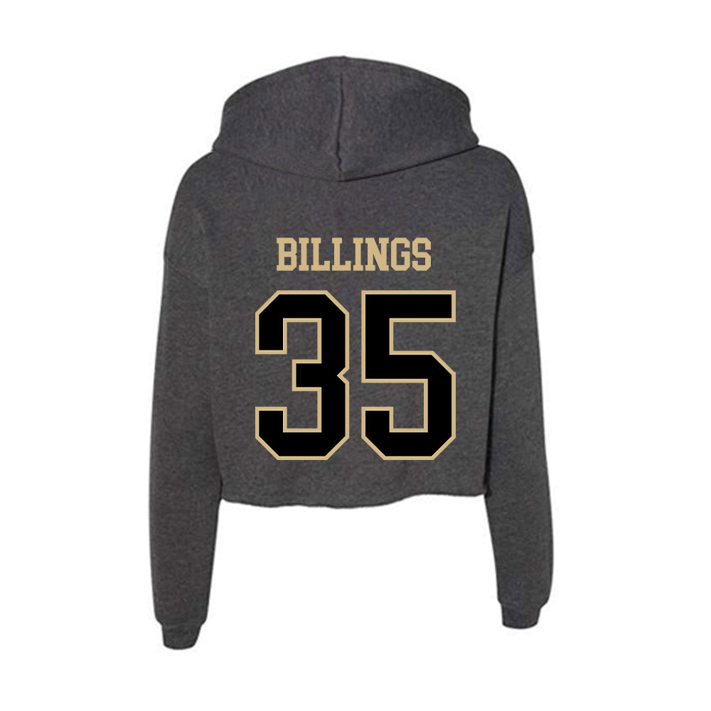Wake Forest - NCAA Baseball : Luke Billings - Women's Crop Fleece Hoodie-1