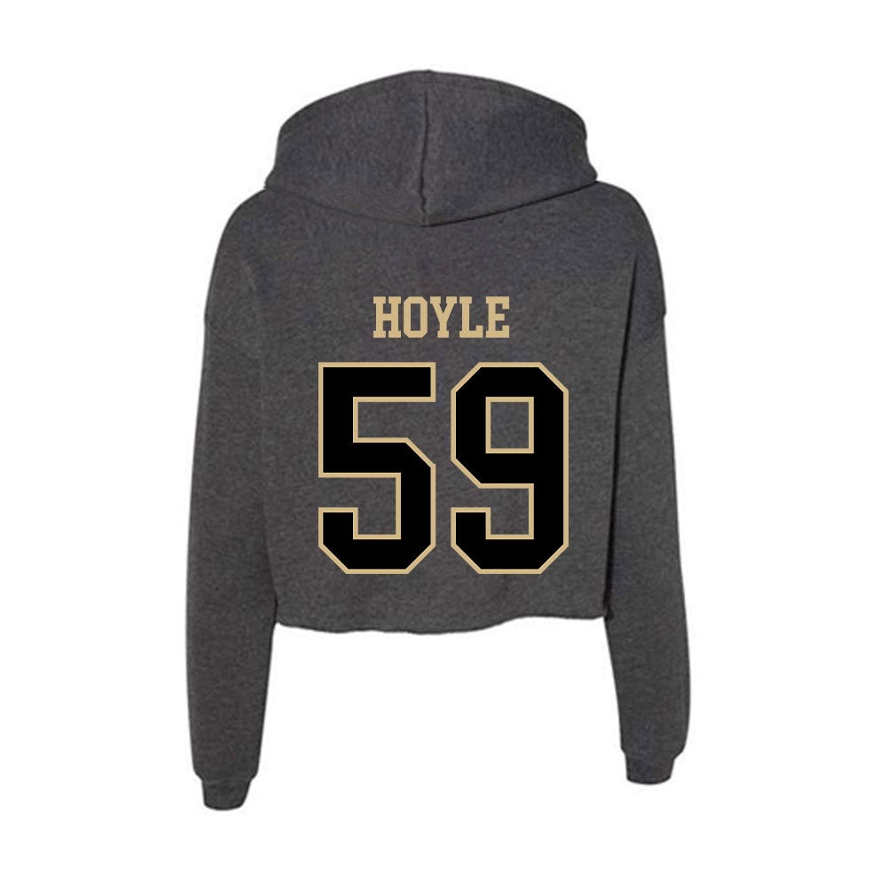 Wake Forest - NCAA Football : Brandon Hoyle - Women's Crop Fleece Hoodie-1