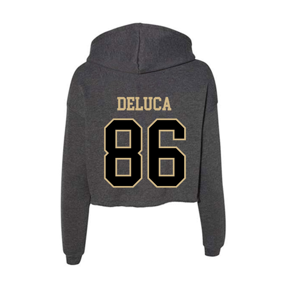 Wake Forest - NCAA Football : Dominic DeLuca - Women's Crop Fleece Hoodie-1