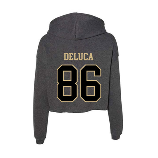 Wake Forest - NCAA Football : Dominic DeLuca - Women's Crop Fleece Hoodie-1