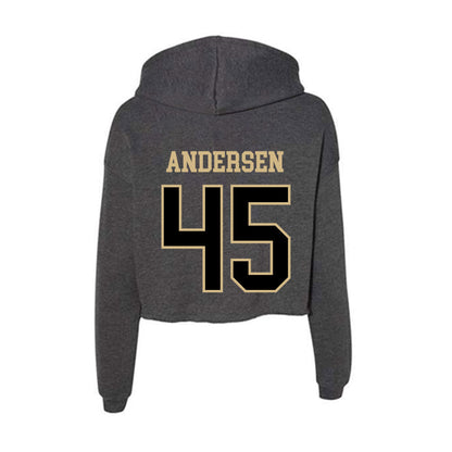 Wake Forest - NCAA Football : Nick Andersen - Women's Crop Fleece Hoodie-1