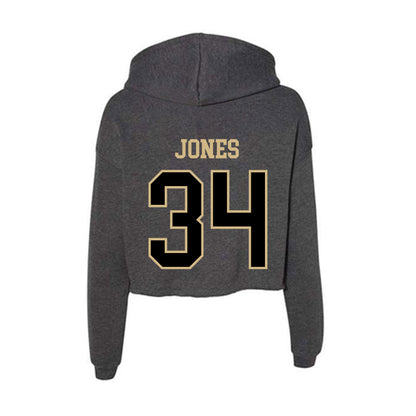 Wake Forest - NCAA Football : Darius Jones - Women's Crop Fleece Hoodie-1
