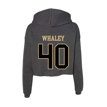Wake Forest - NCAA Football : Whittman Whaley - Women's Crop Fleece Hoodie-1