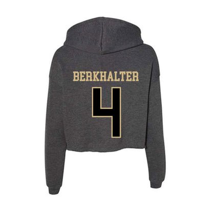 Wake Forest - NCAA Football : Sterling Berkhalter - Women's Crop Fleece Hoodie-1