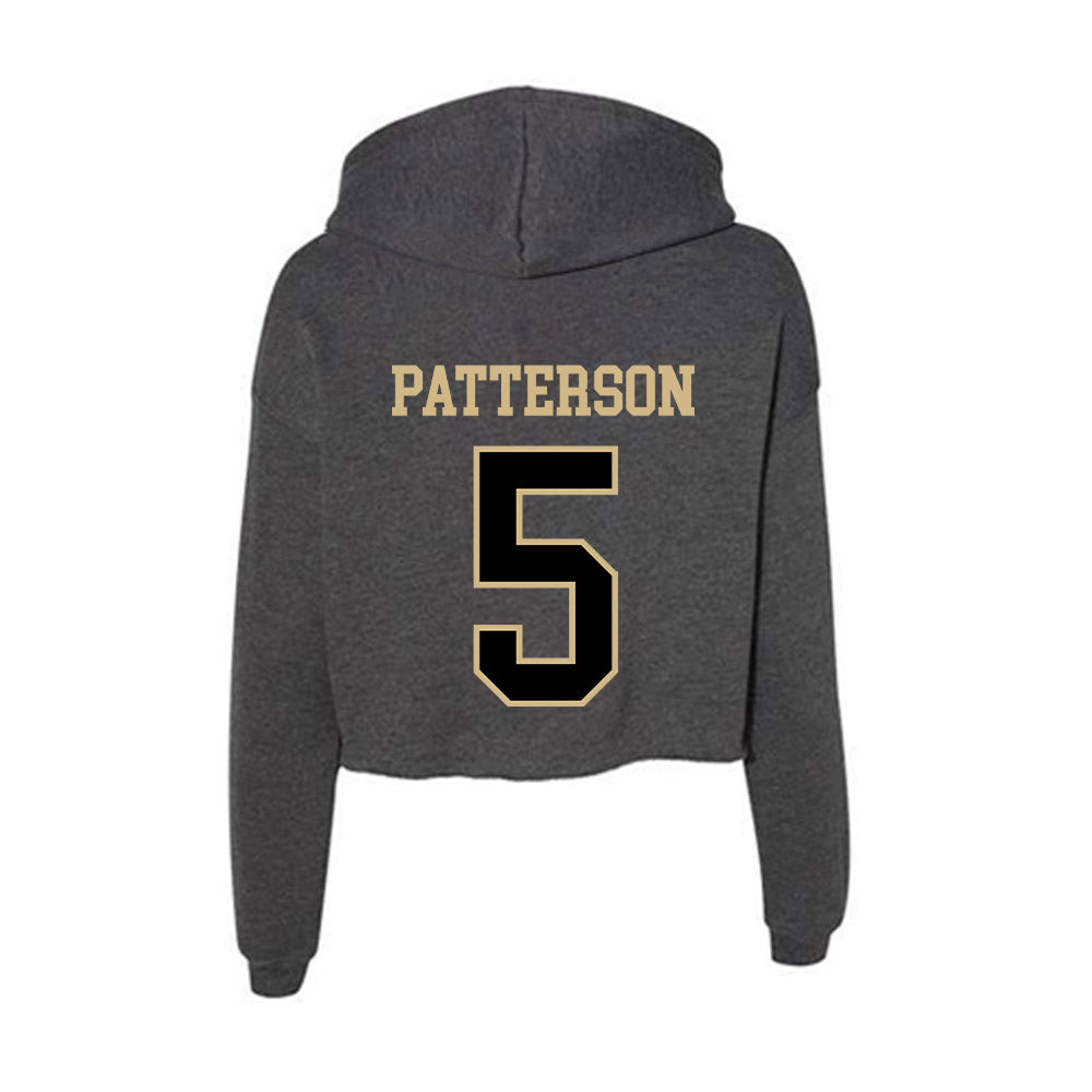 Wake Forest - NCAA Football : Davaughn Patterson - Women's Crop Fleece Hoodie-1