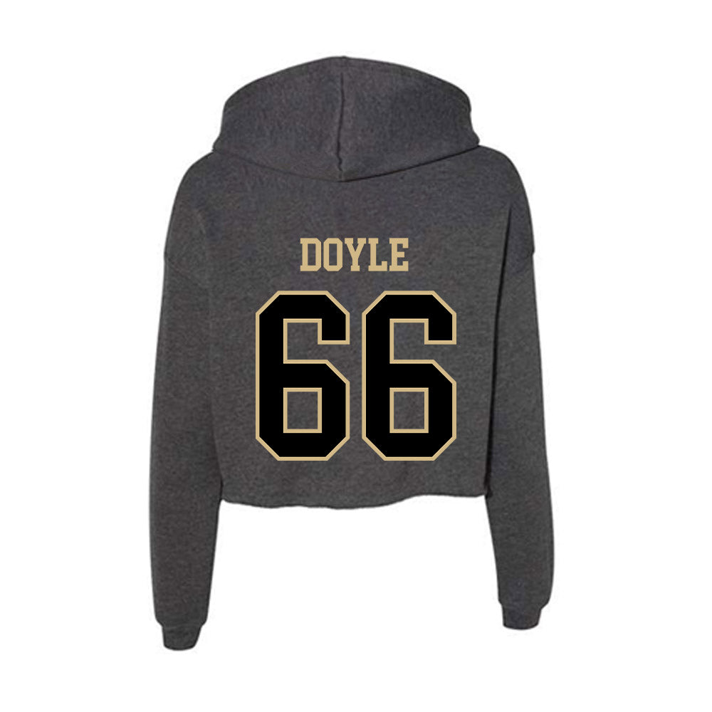 Wake Forest - NCAA Football : Cale Doyle - Women's Crop Fleece Hoodie-1