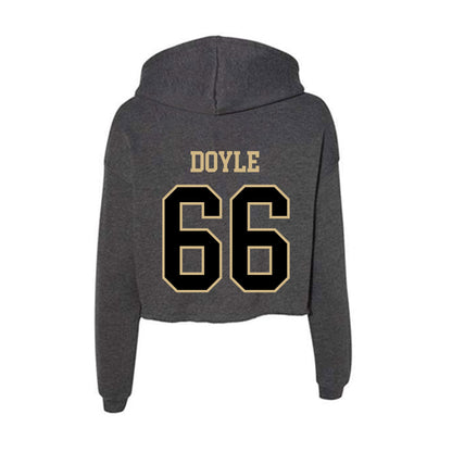 Wake Forest - NCAA Football : Cale Doyle - Women's Crop Fleece Hoodie-1