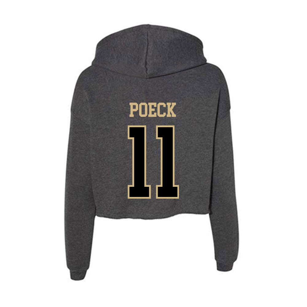 Wake Forest - NCAA Women's Volleyball : Sadie Poeck - Women's Crop Fleece Hoodie-1