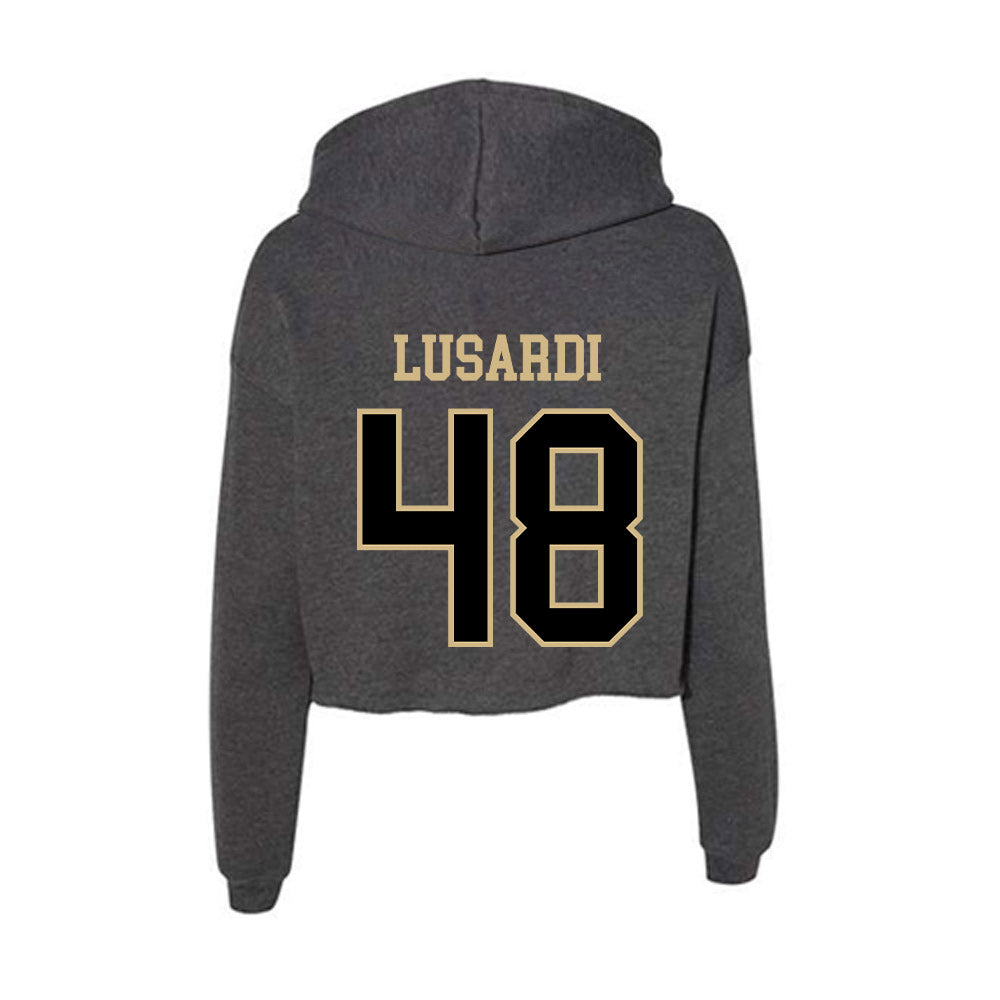 Wake Forest - NCAA Football : Matthew Lusardi - Women's Crop Fleece Hoodie-1