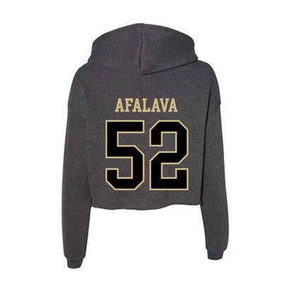 Wake Forest - NCAA Football : Dallas Afalava - Women's Crop Fleece Hoodie-1