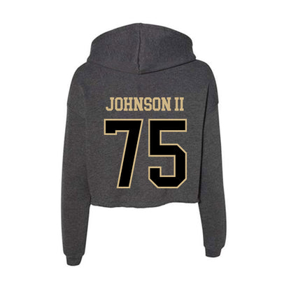 Wake Forest - NCAA Football : Derrell Johnson II - Women's Crop Fleece Hoodie-1