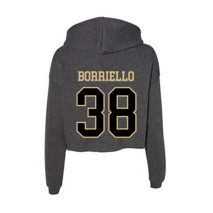 Wake Forest - NCAA Football : Anthony Borriello - Women's Crop Fleece Hoodie-1