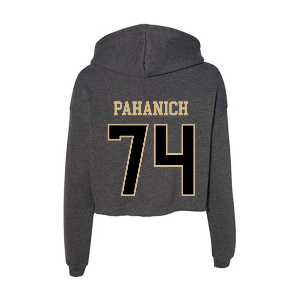 Wake Forest - NCAA Football : Nathan Pahanich - Women's Crop Fleece Hoodie-1