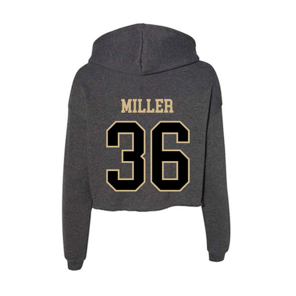 Wake Forest - NCAA Baseball : Cole Miller - Women's Crop Fleece Hoodie-1