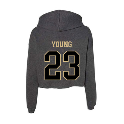 Wake Forest - NCAA Men's Soccer : Chandler Young - Women's Crop Fleece Hoodie-1