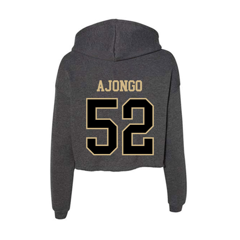 Wake Forest - NCAA Football : Uber Ajongo - Women's Crop Fleece Hoodie-1