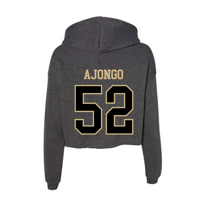 Wake Forest - NCAA Football : Uber Ajongo - Women's Crop Fleece Hoodie-1