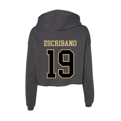 Wake Forest - NCAA Men's Soccer : Cristian Escribano - Women's Crop Fleece Hoodie-1