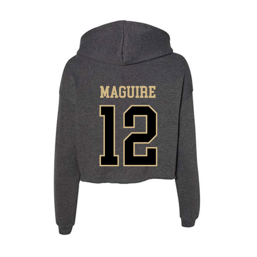 Wake Forest - NCAA Women's Soccer : Aislynn Maguire - Women's Crop Fleece Hoodie-1