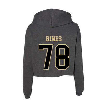 Wake Forest - NCAA Football : Jack Hines - Women's Crop Fleece Hoodie-1