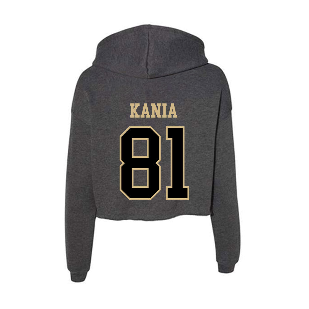 Wake Forest - NCAA Football : Bryce Kania - Women's Crop Fleece Hoodie-1