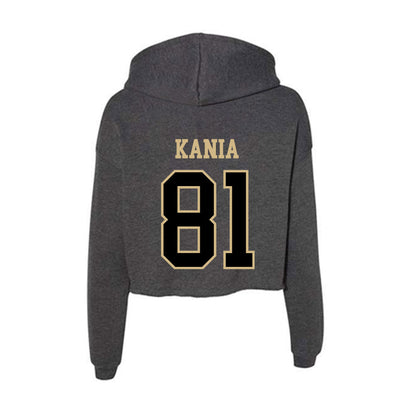 Wake Forest - NCAA Football : Bryce Kania - Women's Crop Fleece Hoodie-1
