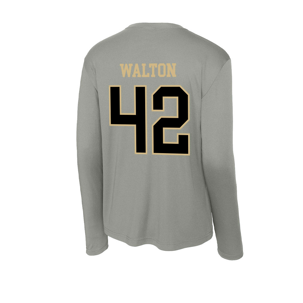 Wake Forest - NCAA Football : Tyler Walton - Activewear Long Sleeve T-Shirt-1