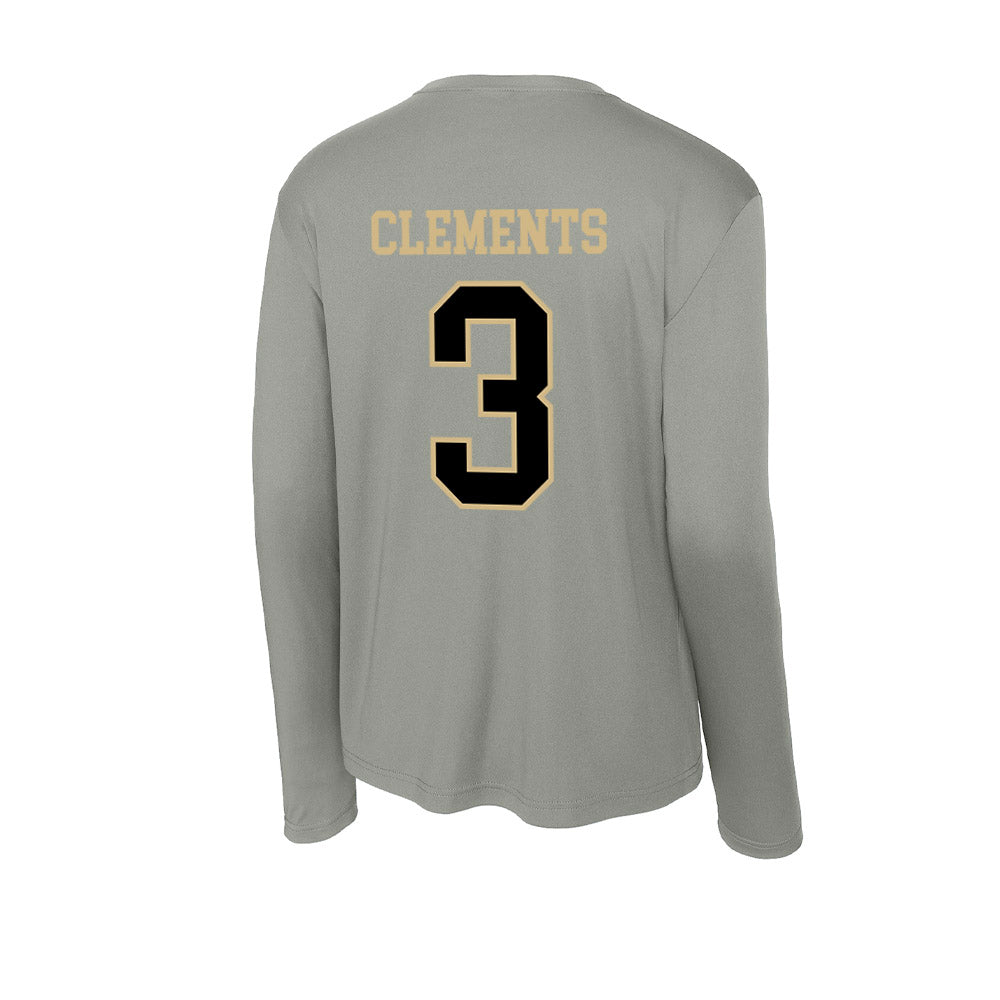 Wake Forest - NCAA Football : JaMario Clements - Activewear Long Sleeve T-Shirt-1