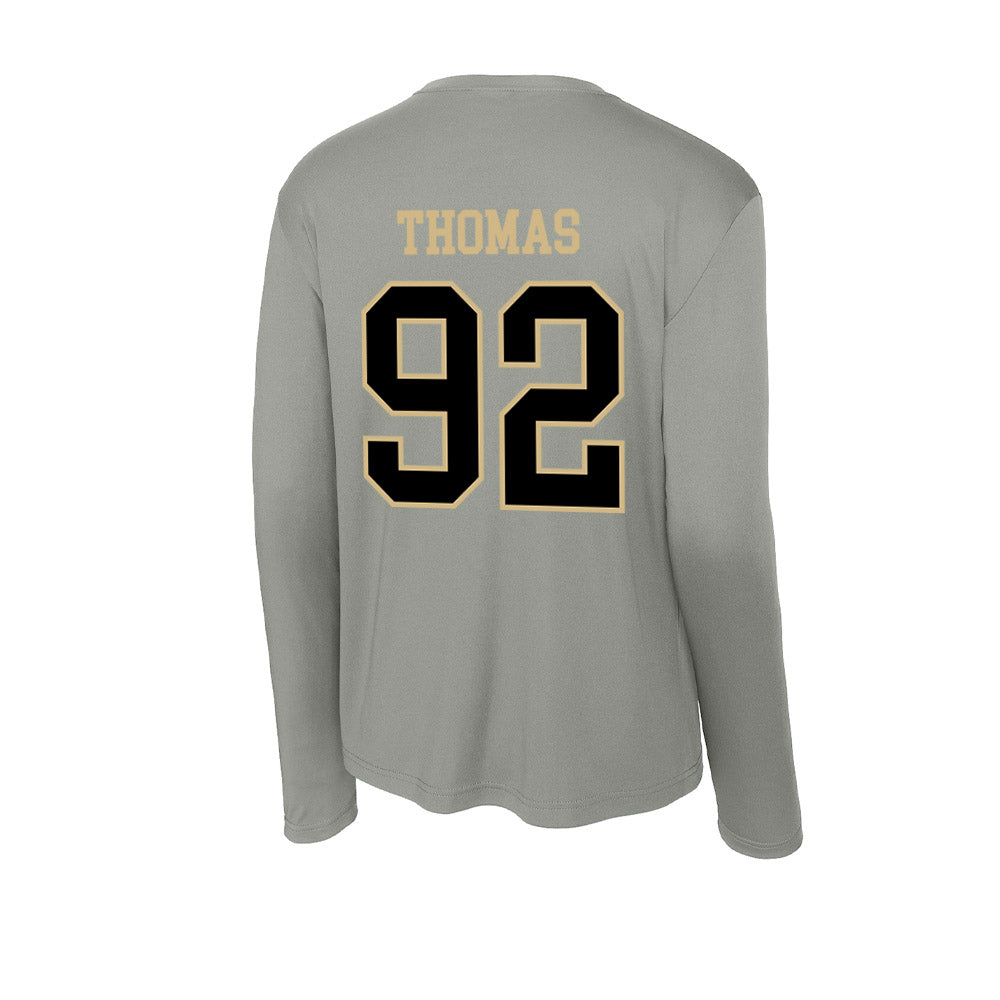 Wake Forest - NCAA Football : Ka'Shawn Thomas - Activewear Long Sleeve T-Shirt-1