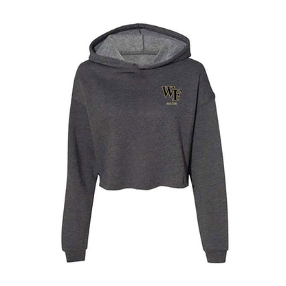Wake Forest - NCAA Men's Soccer : Joel Torbic - Women's Crop Fleece Hoodie-0